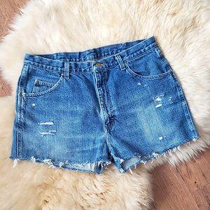 Vintage Distressed Wrangler Women's Cut Off Shorts